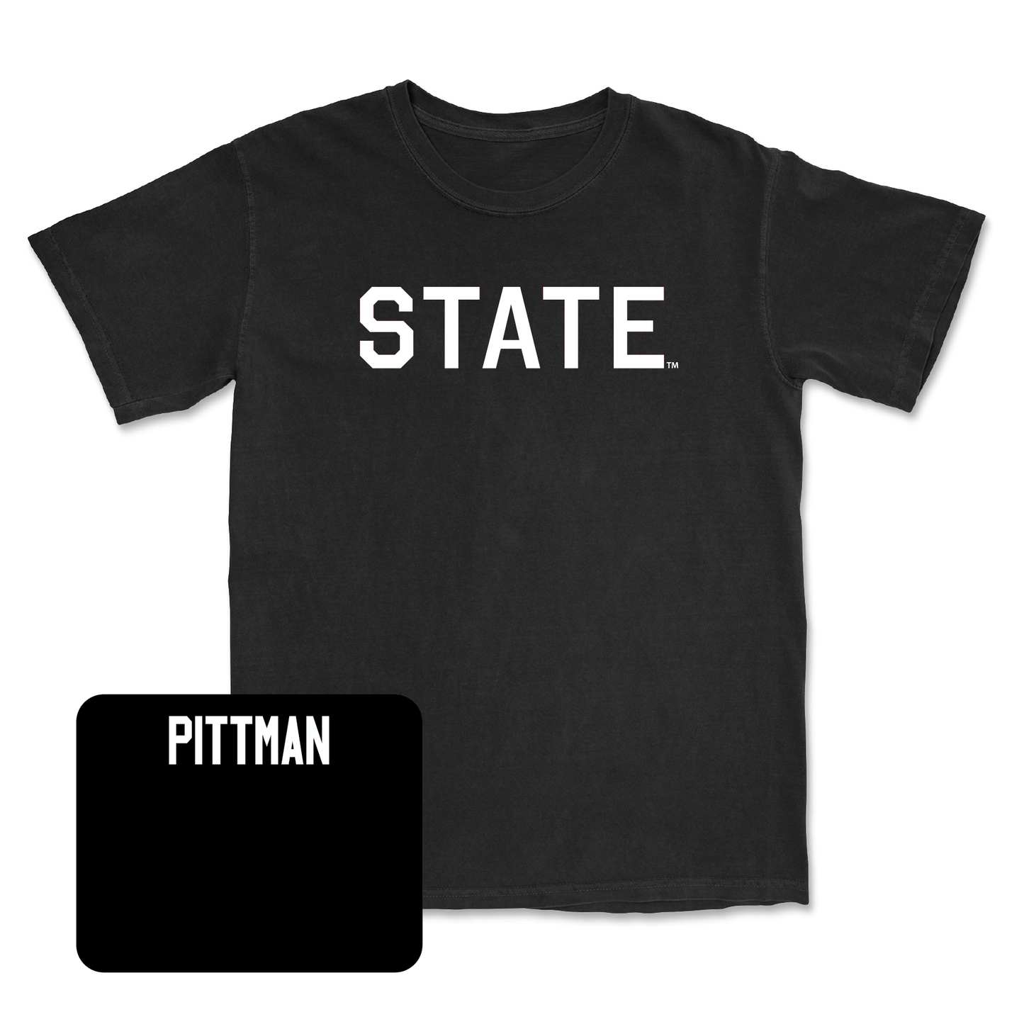 Black Football State Tee Youth Large / Jeffery Pittman | #