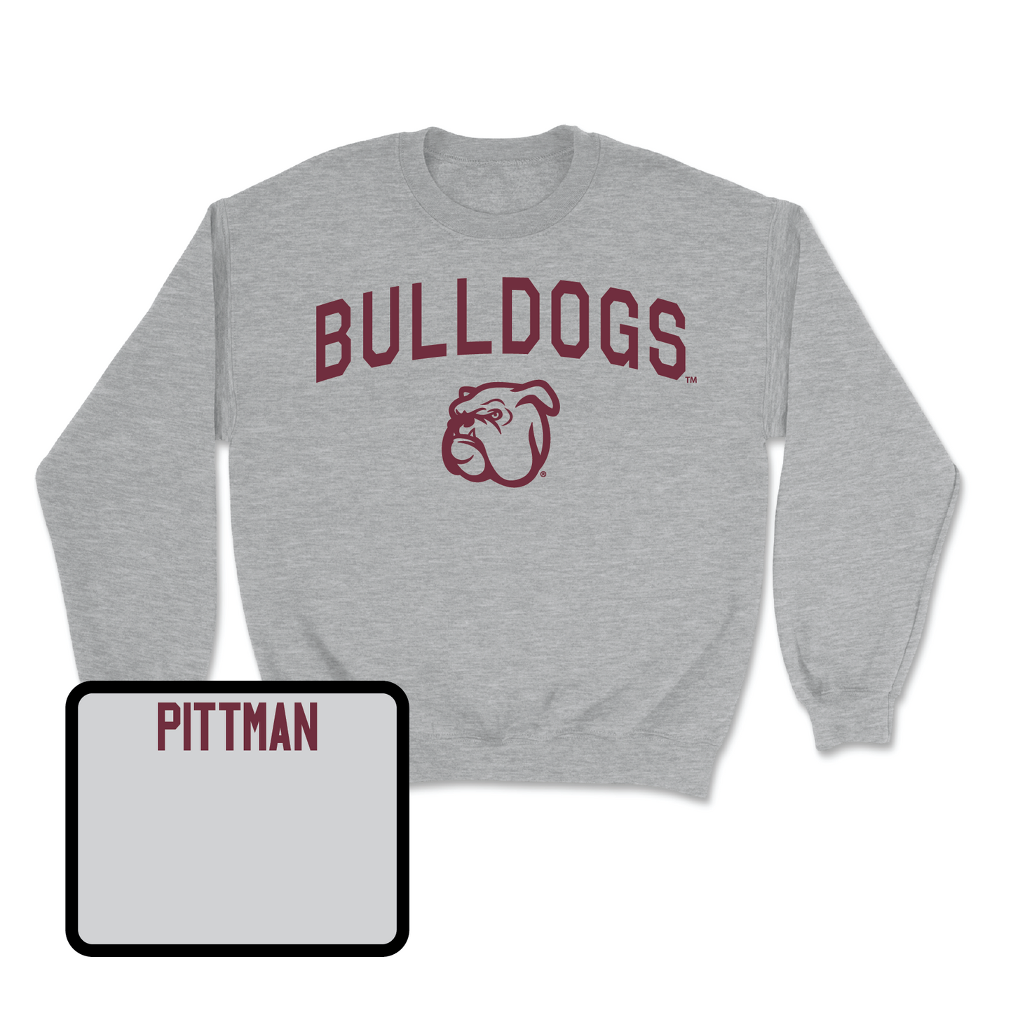Sport Grey Football Bulldogs Crew Small / Jeffery Pittman | #