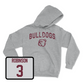 Sport Grey Football Bulldogs Hoodie 4X-Large / Justin Robinson | #3