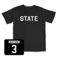 Black Football State Tee Youth Small / Justin Robinson | #3
