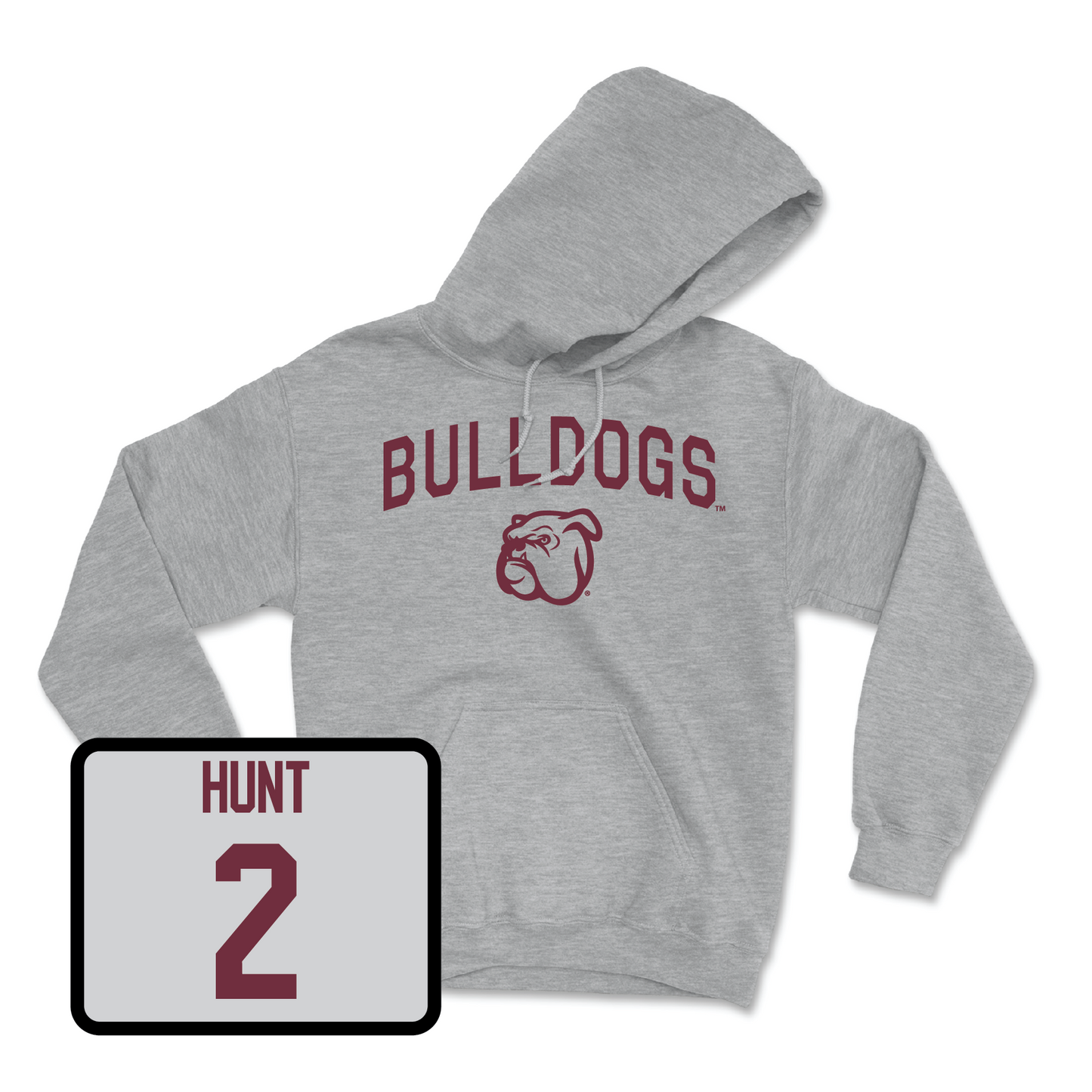 Sport Grey Baseball Bulldogs Hoodie Large / KC Hunt | #2