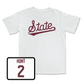 White Baseball Script Comfort Colors Tee Youth Small / KC Hunt | #2