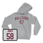 Sport Grey Football Bulldogs Hoodie 2X-Large / Kameron Jones | #58