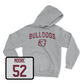 Sport Grey Football Bulldogs Hoodie X-Large / Khalid Moore | #52