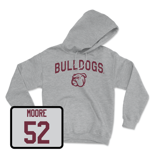 Sport Grey Football Bulldogs Hoodie Youth Small / Khalid Moore | #52