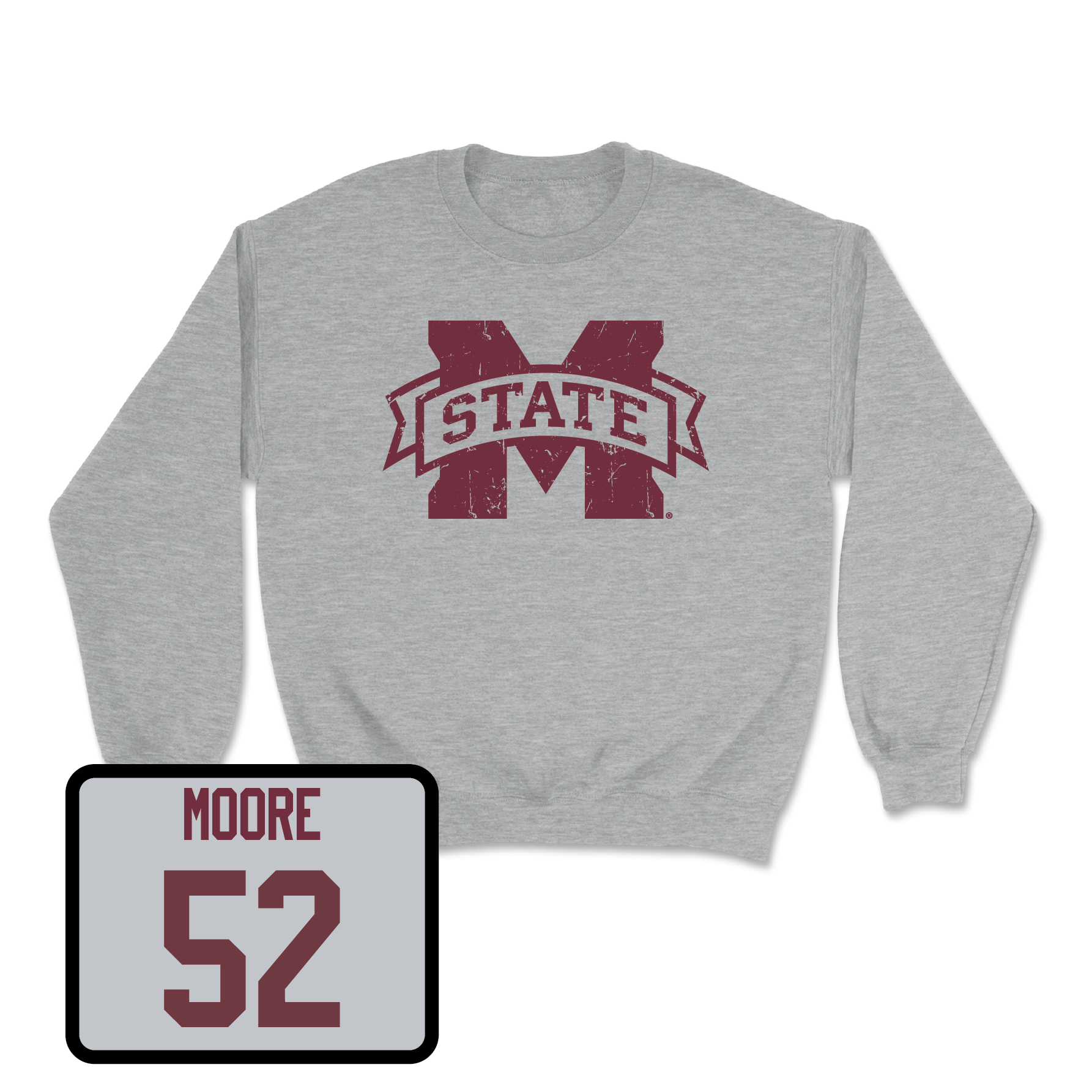 Sport Grey Football Classic Crew Youth Large / Khalid Moore | #52