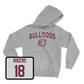 Sport Grey Football Bulldogs Hoodie Large / Khamauri Rogers | #18