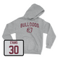 Sport Grey Football Bulldogs Hoodie Large / Luke Evans | #30