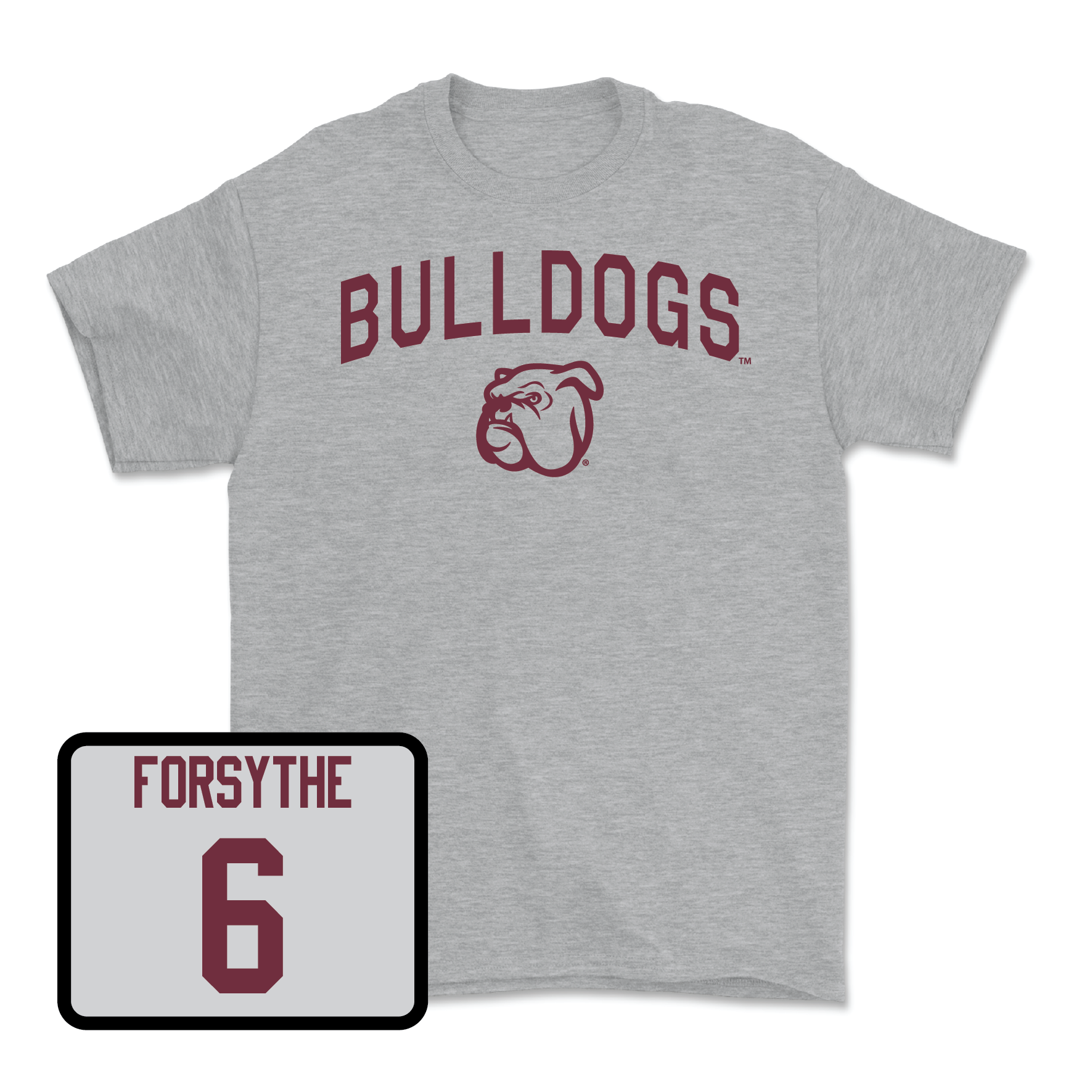 Sport Grey Baseball Bulldogs Tee Small / Logan Forsythe | #6