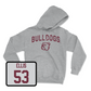 Sport Grey Football Bulldogs Hoodie Youth Large / Malik Ellis | #53