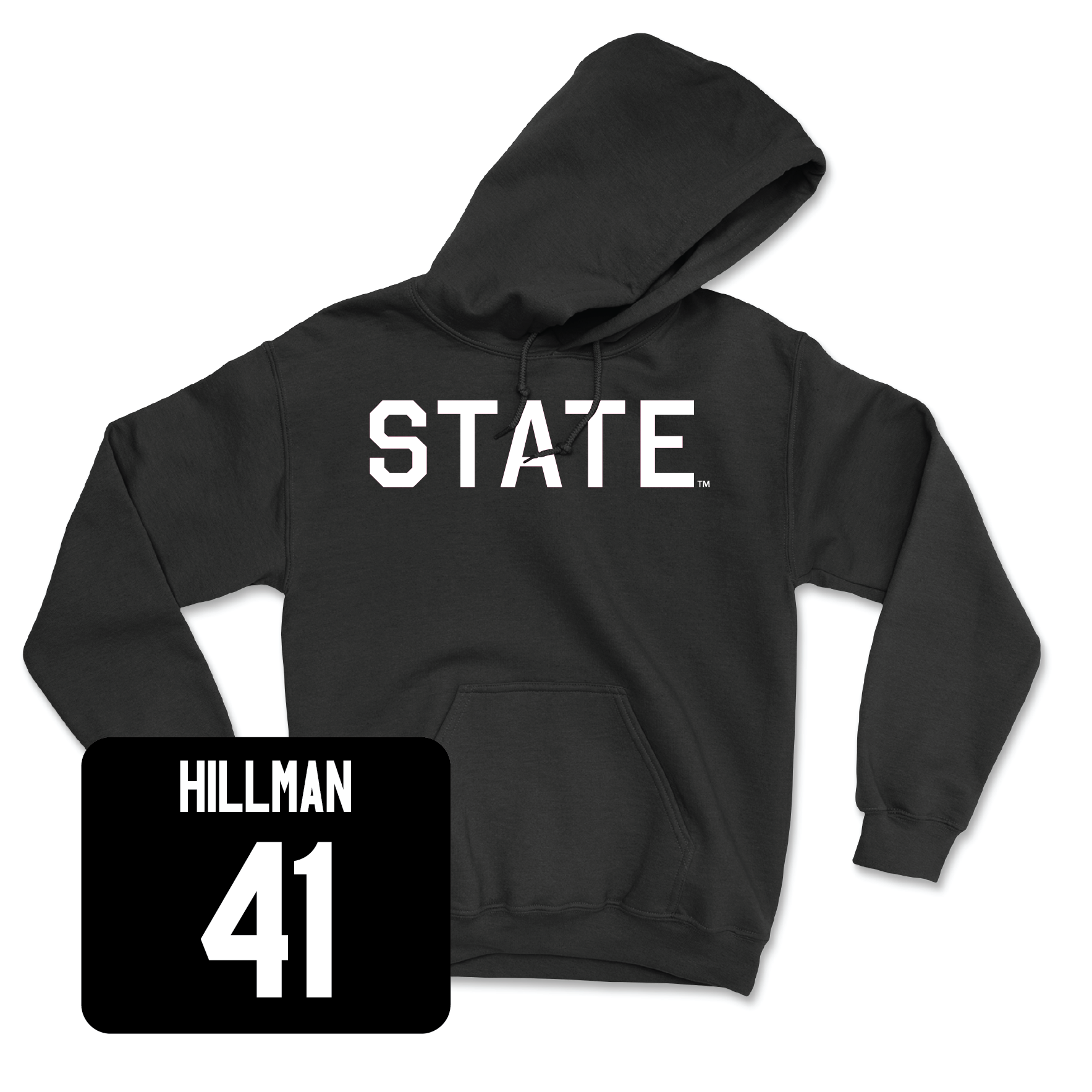 Black Football State Hoodie 2X-Large / Manuel Hillman | #41
