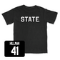 Black Football State Tee Youth Large / Manuel Hillman | #41
