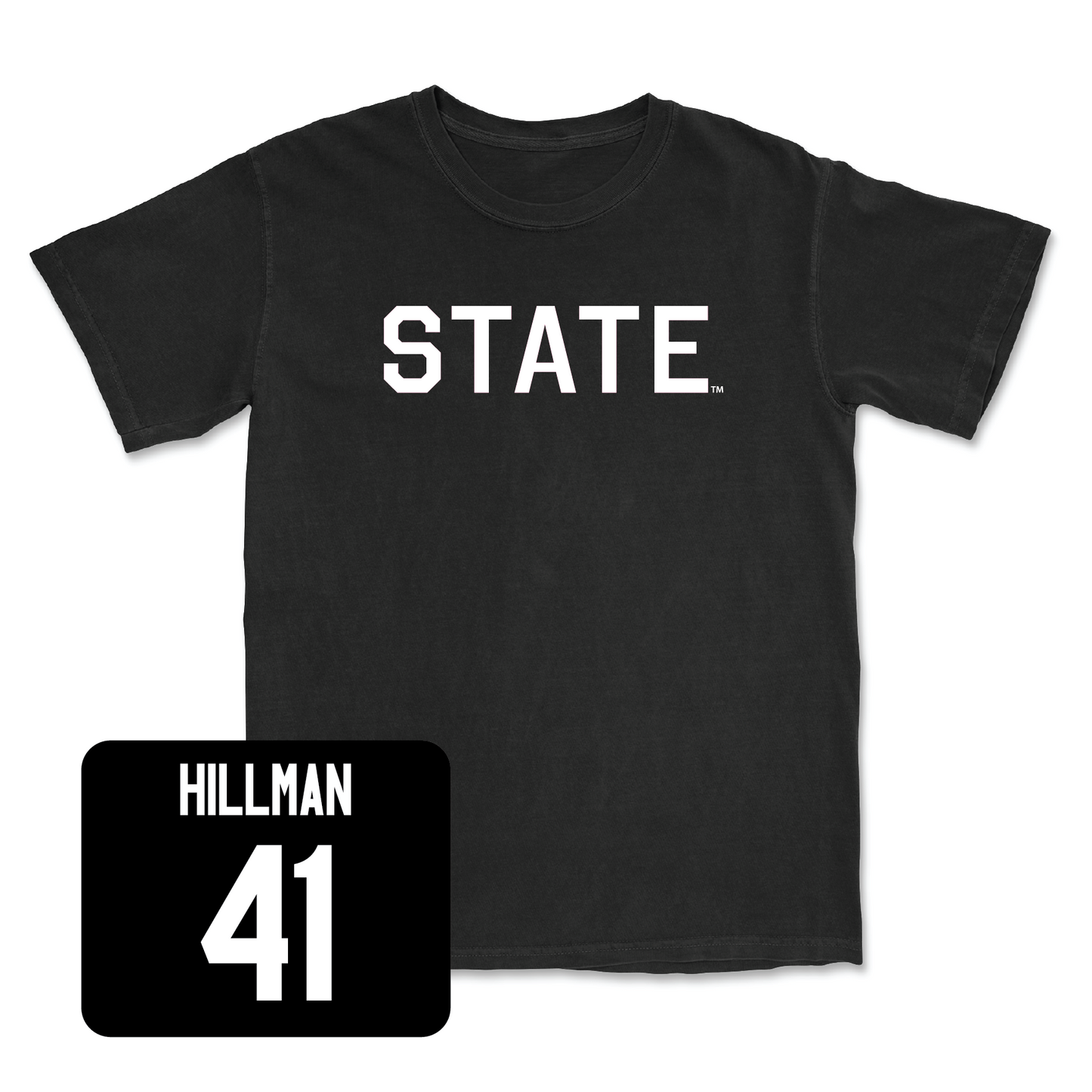 Black Football State Tee Youth Small / Manuel Hillman | #41