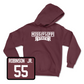 Maroon Football Team Hoodie Youth Medium / Michael Robinson Jr | #55