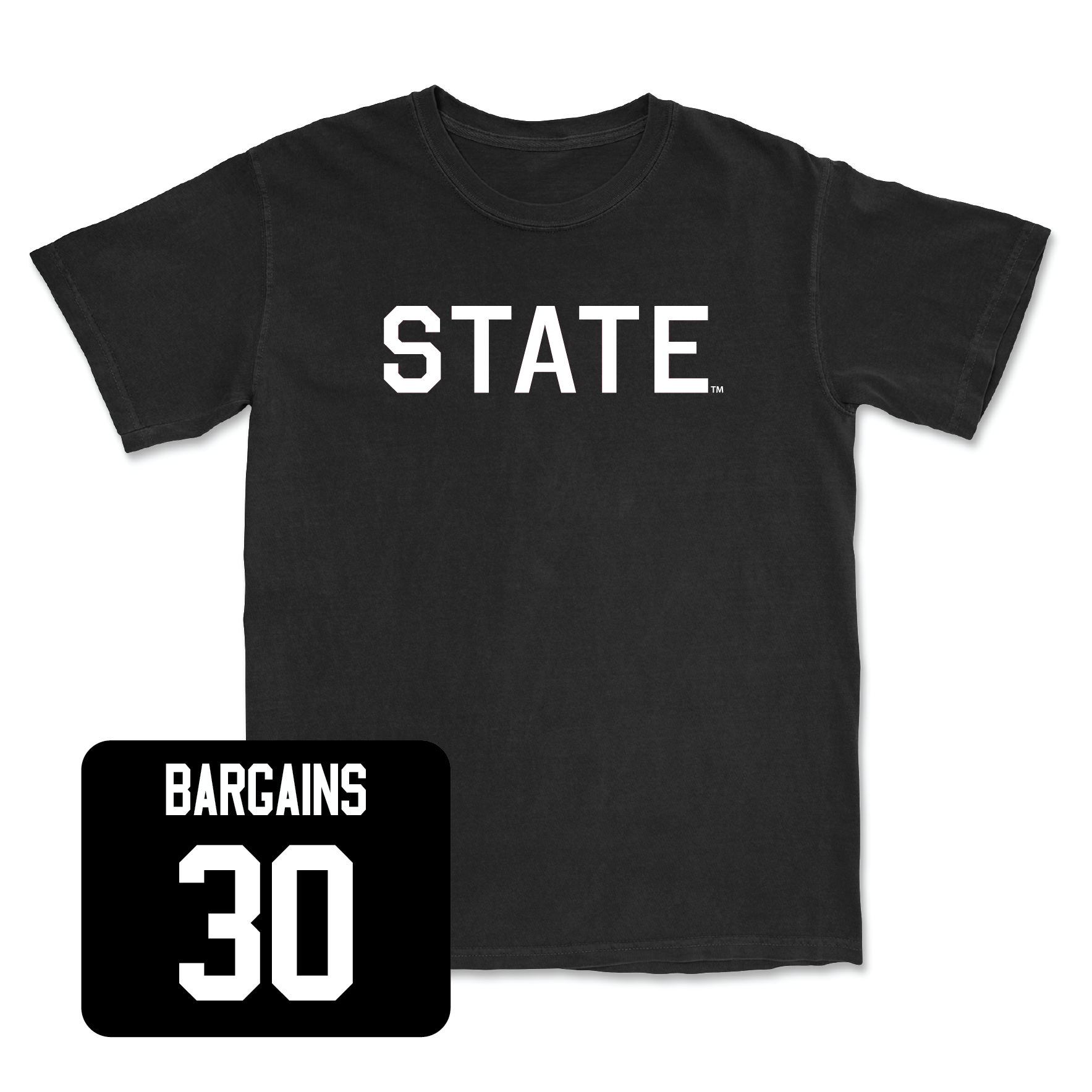 Black Football State Tee Small / Nicholas Bargains | #30