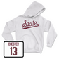 White Baseball Script Hoodie Youth Large / Nate Chester | #13