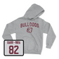 Sport Grey Football Bulldogs Hoodie 3X-Large / Nicholas Barr-Mira | #82