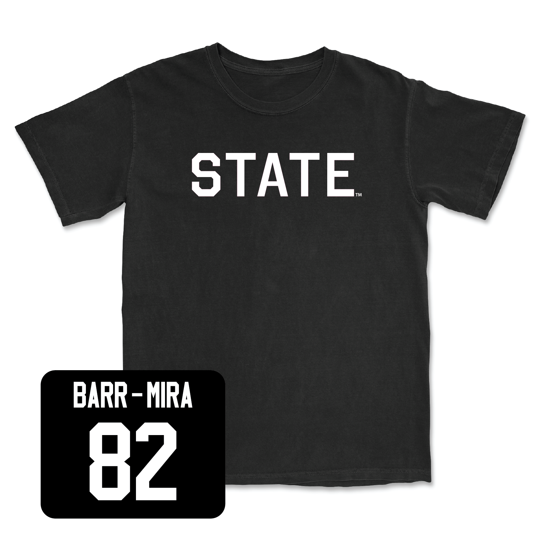 Black Football State Tee Large / Nicholas Barr-Mira | #82