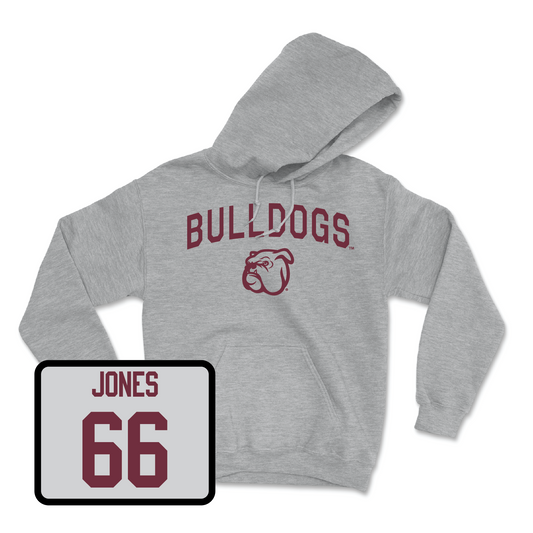 Sport Grey Football Bulldogs Hoodie Youth Small / Nick Jones | #66