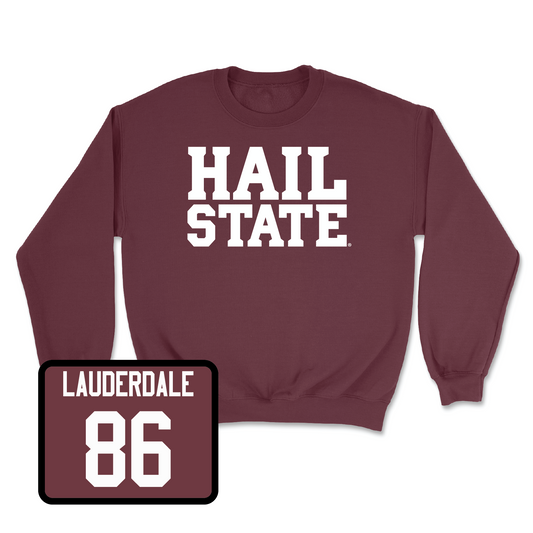 Maroon Football Hail Crew Youth Small / Nick Lauderdale | #86