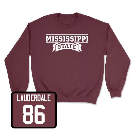 Maroon Football Team Crew Youth Small / Nick Lauderdale | #86