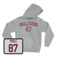 Sport Grey Football Bulldogs Hoodie Medium / Nakai Poole | #87