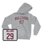Sport Grey Baseball Bulldogs Hoodie Youth Large / Nate Williams | #29