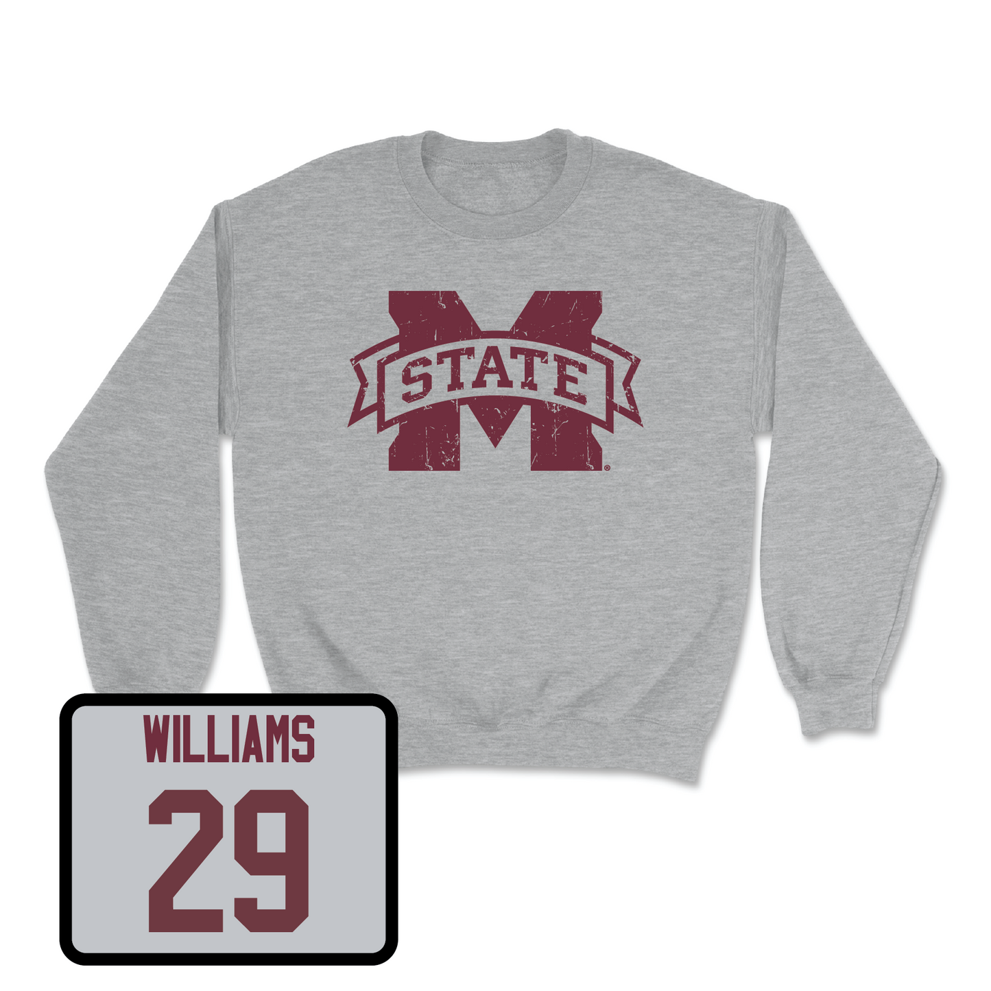 Sport Grey Baseball Classic Crew Youth Large / Nate Williams | #29
