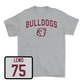 Sport Grey Football Bulldogs Tee Youth Large / Percy Lewis | #75