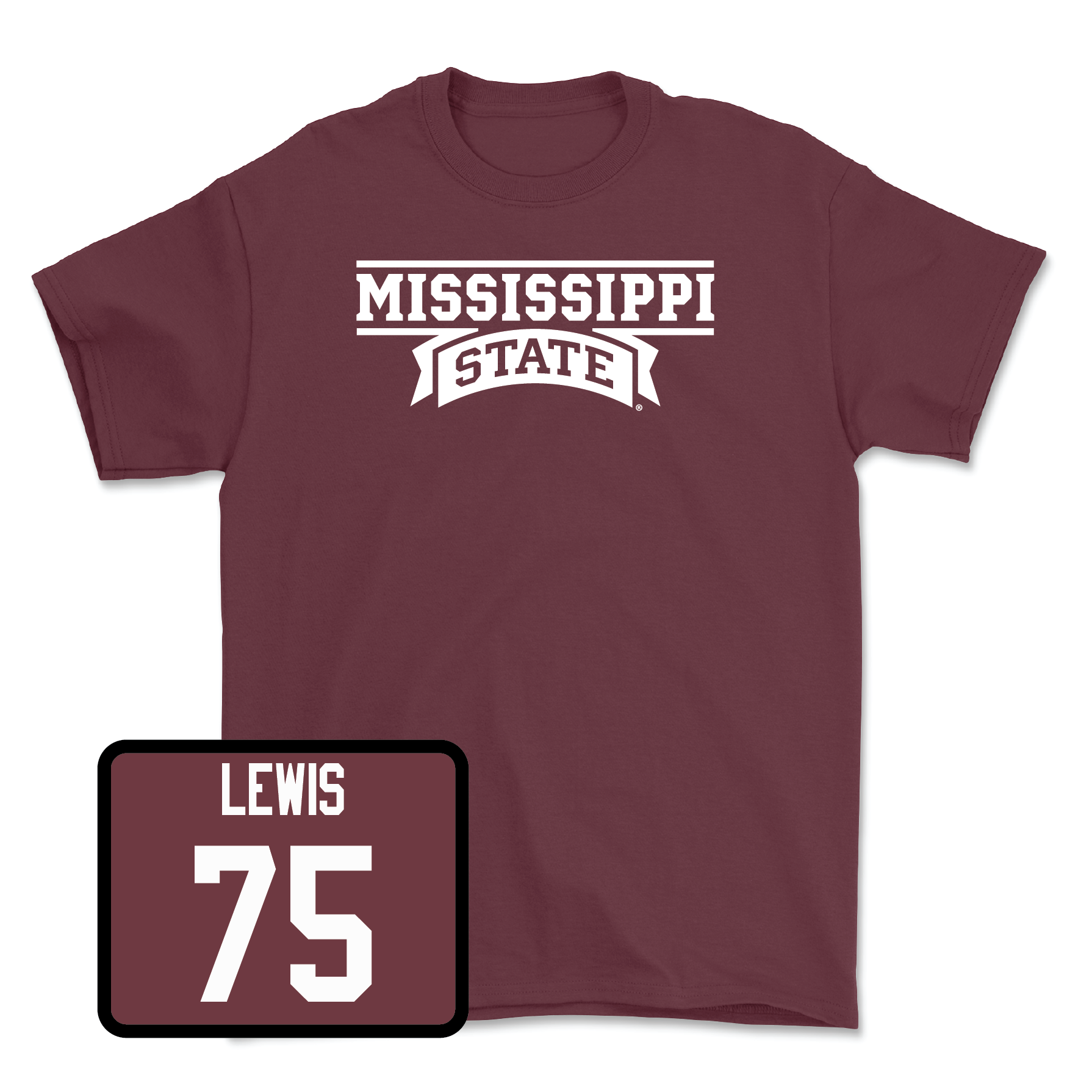 Maroon Football Team Tee Youth Small / Percy Lewis | #75