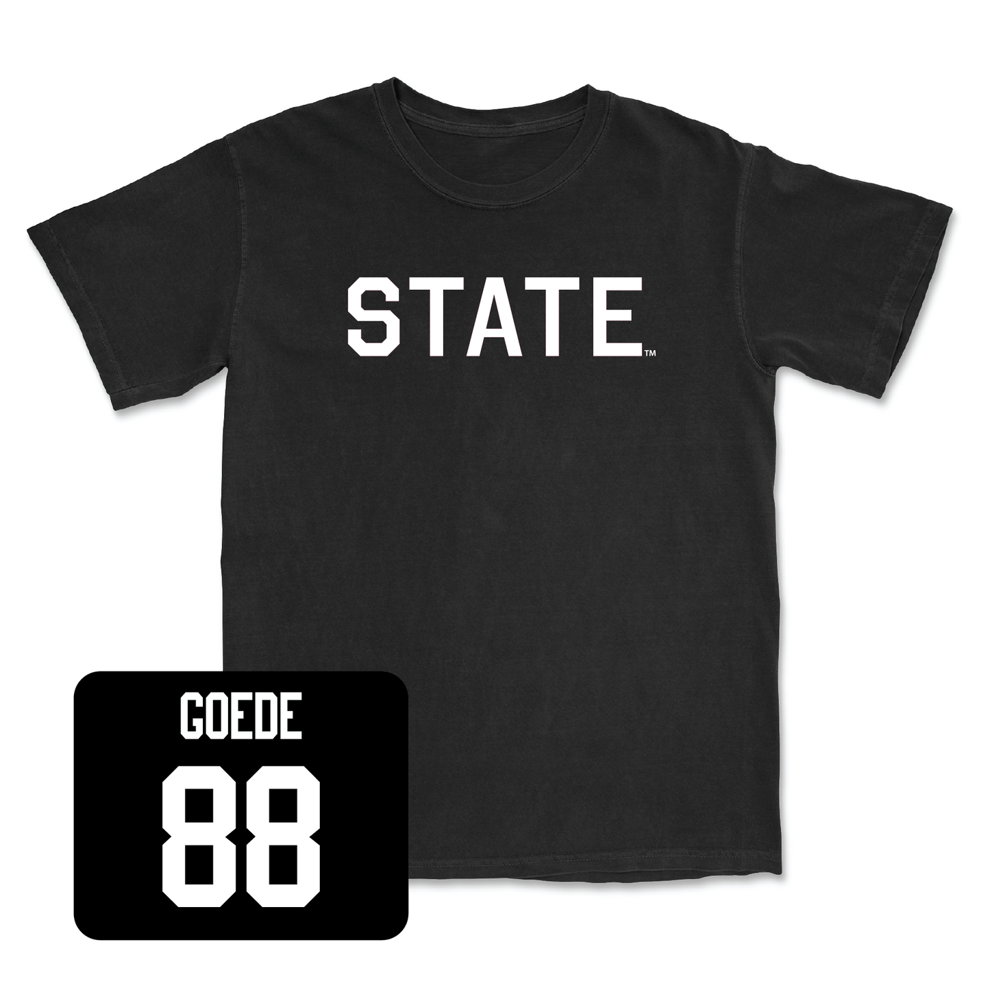 Black Football State Tee Small / Ryland Goede | #88