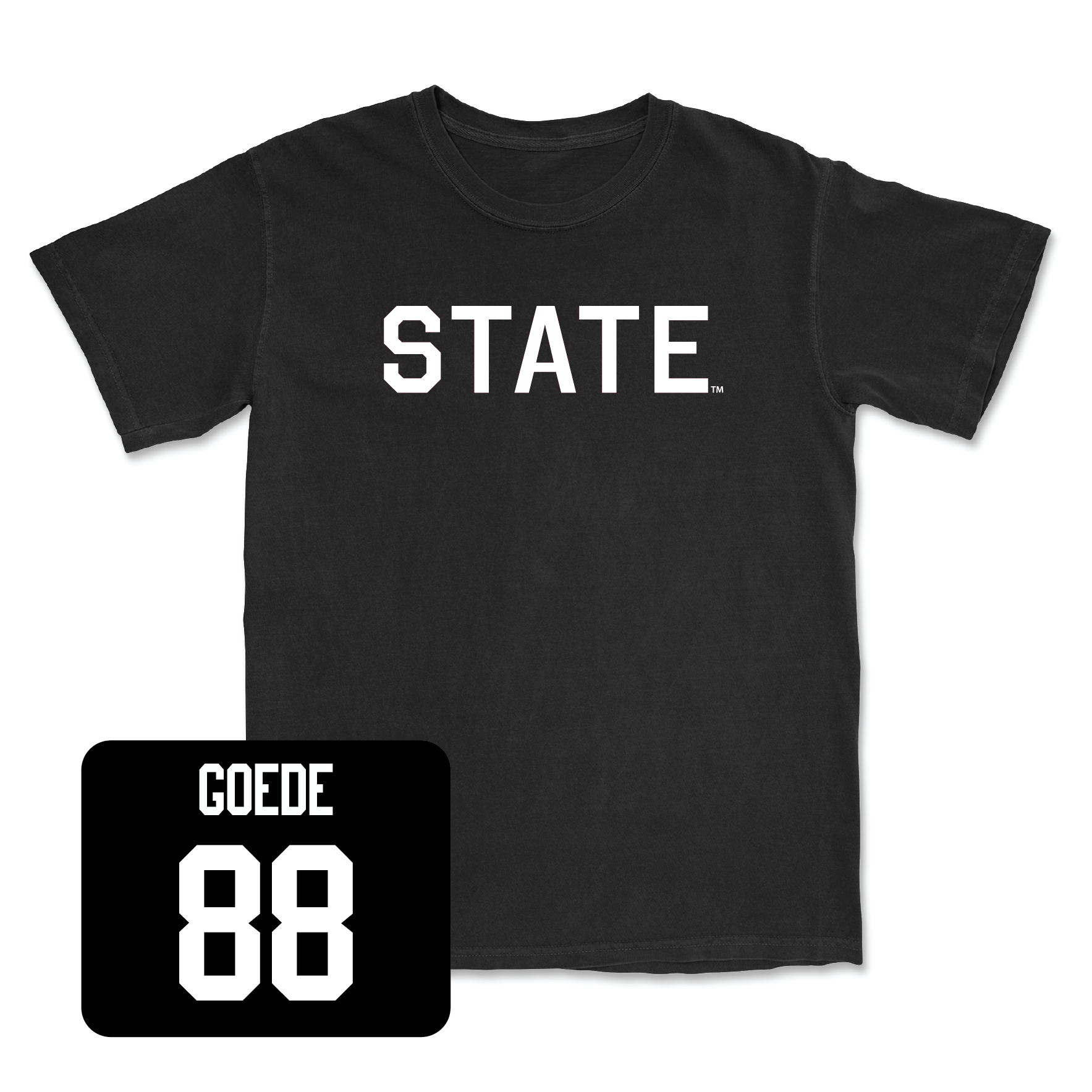 Black Football State Tee Youth Large / Ryland Goede | #88