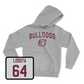 Sport Grey Football Bulldogs Hoodie 2X-Large / Steven Losoya | #64
