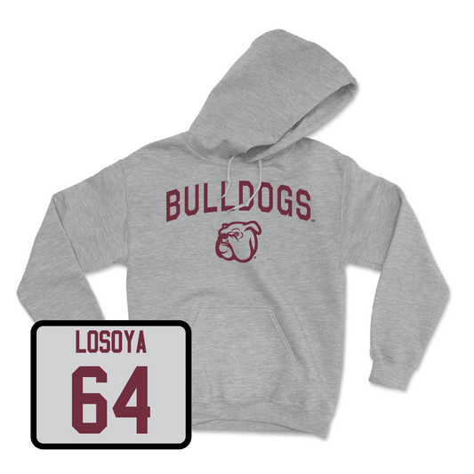 Sport Grey Football Bulldogs Hoodie Youth Small / Steven Losoya | #64