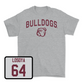 Sport Grey Football Bulldogs Tee Small / Steven Losoya | #64