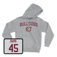 Sport Grey Baseball Bulldogs Hoodie Medium / Tyler Davis | #45