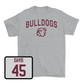 Sport Grey Baseball Bulldogs Tee X-Large / Tyler Davis | #45