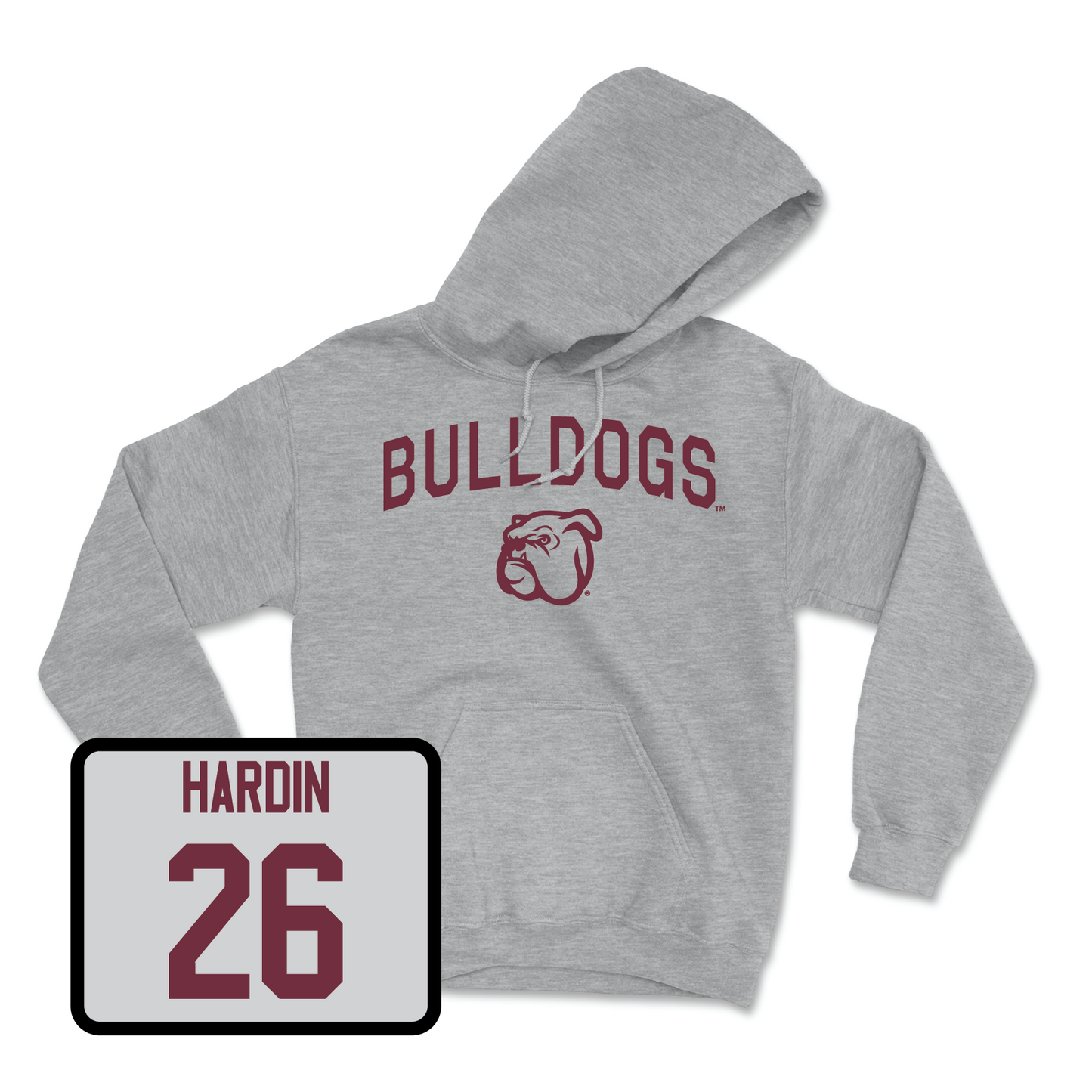 Sport Grey Baseball Bulldogs Hoodie Small / Tyson Hardin | #26