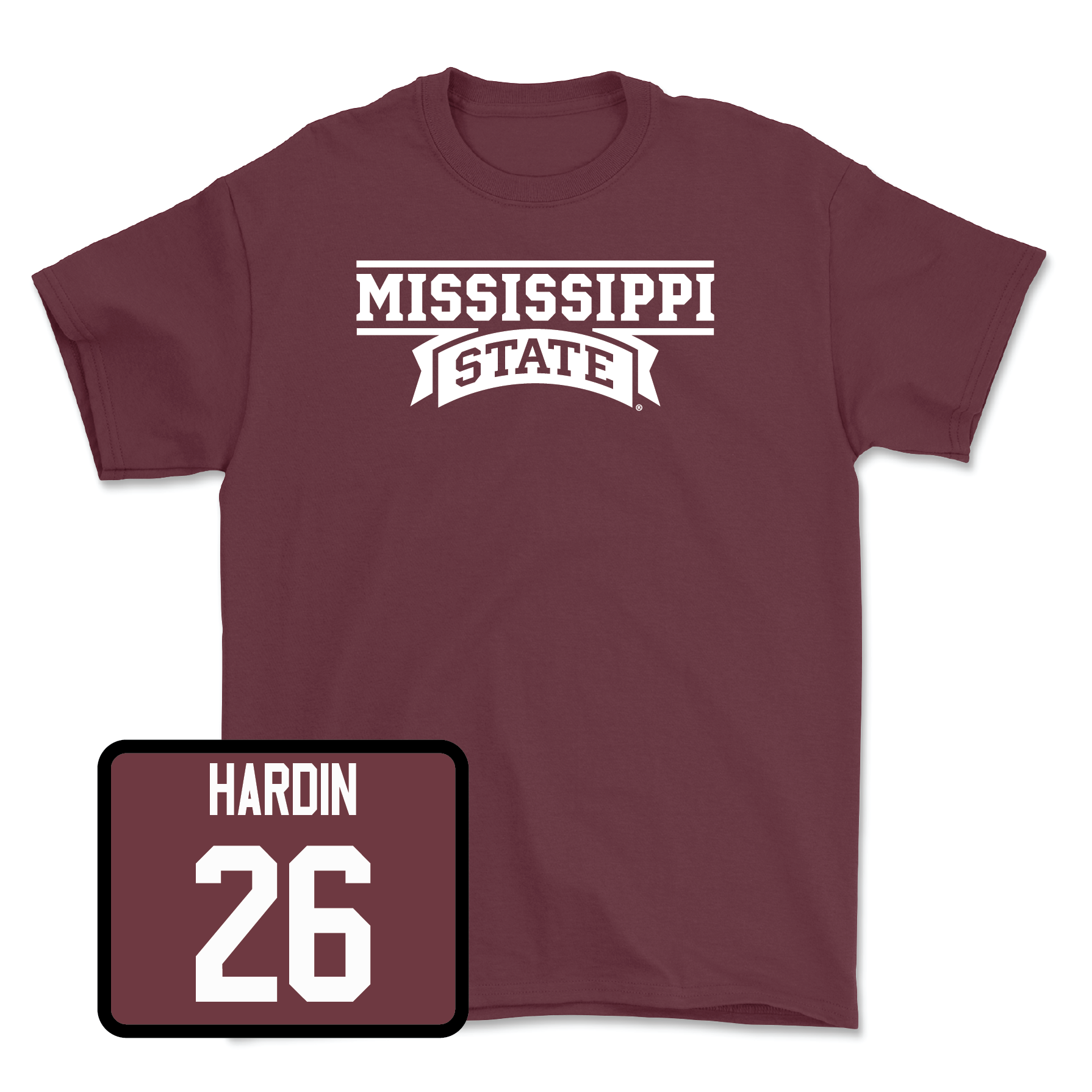 Maroon Baseball Team Tee Large / Tyson Hardin | #26