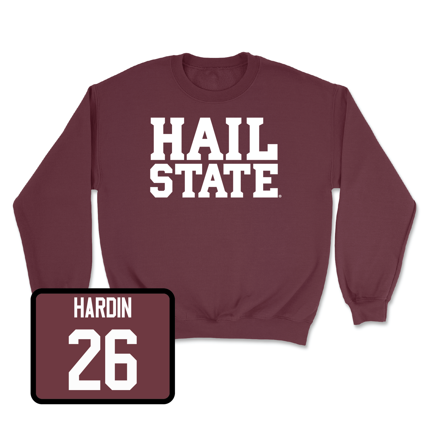 Maroon Baseball Hail Crew X-Large / Tyson Hardin | #26
