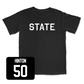 Black Football State Tee Large / Tabias Hinton | #50