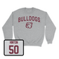 Sport Grey Football Bulldogs Crew Small / Tabias Hinton | #50