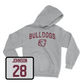 Sport Grey Football Bulldogs Hoodie 3X-Large / Tanner Johnson | #28