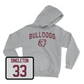 Sport Grey Football Bulldogs Hoodie Large / Trent Singleton | #33