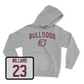 Sport Grey Football Bulldogs Hoodie Small / Trevion Williams | #23