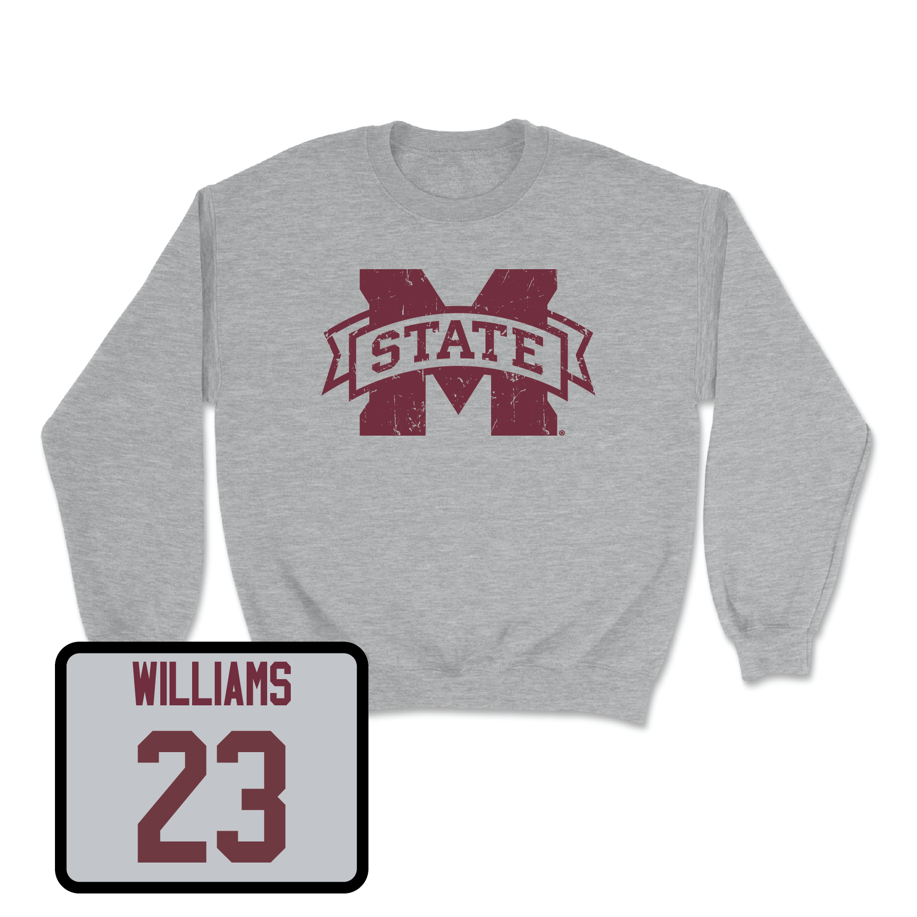 Sport Grey Football Classic Crew Youth Large / Trevion Williams | #23