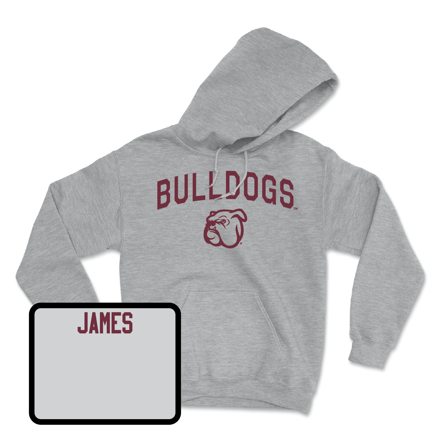 Sport Grey Football Bulldogs Hoodie X-Large / Will James | #