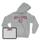 Sport Grey Football Bulldogs Hoodie Youth Large / Will James | #