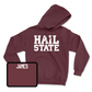 Maroon Football Hail Hoodie Youth Large / Will James | #