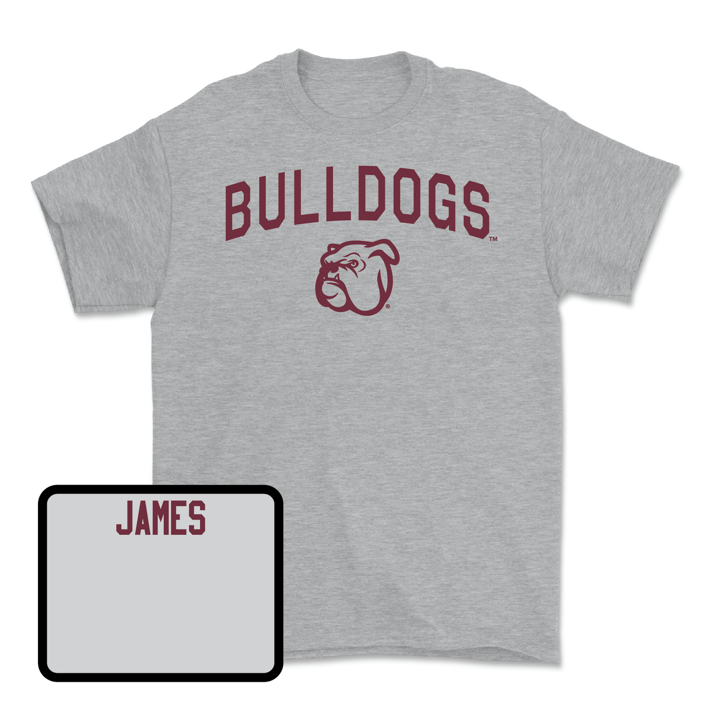 Sport Grey Football Bulldogs Tee Youth Large / Will James | #